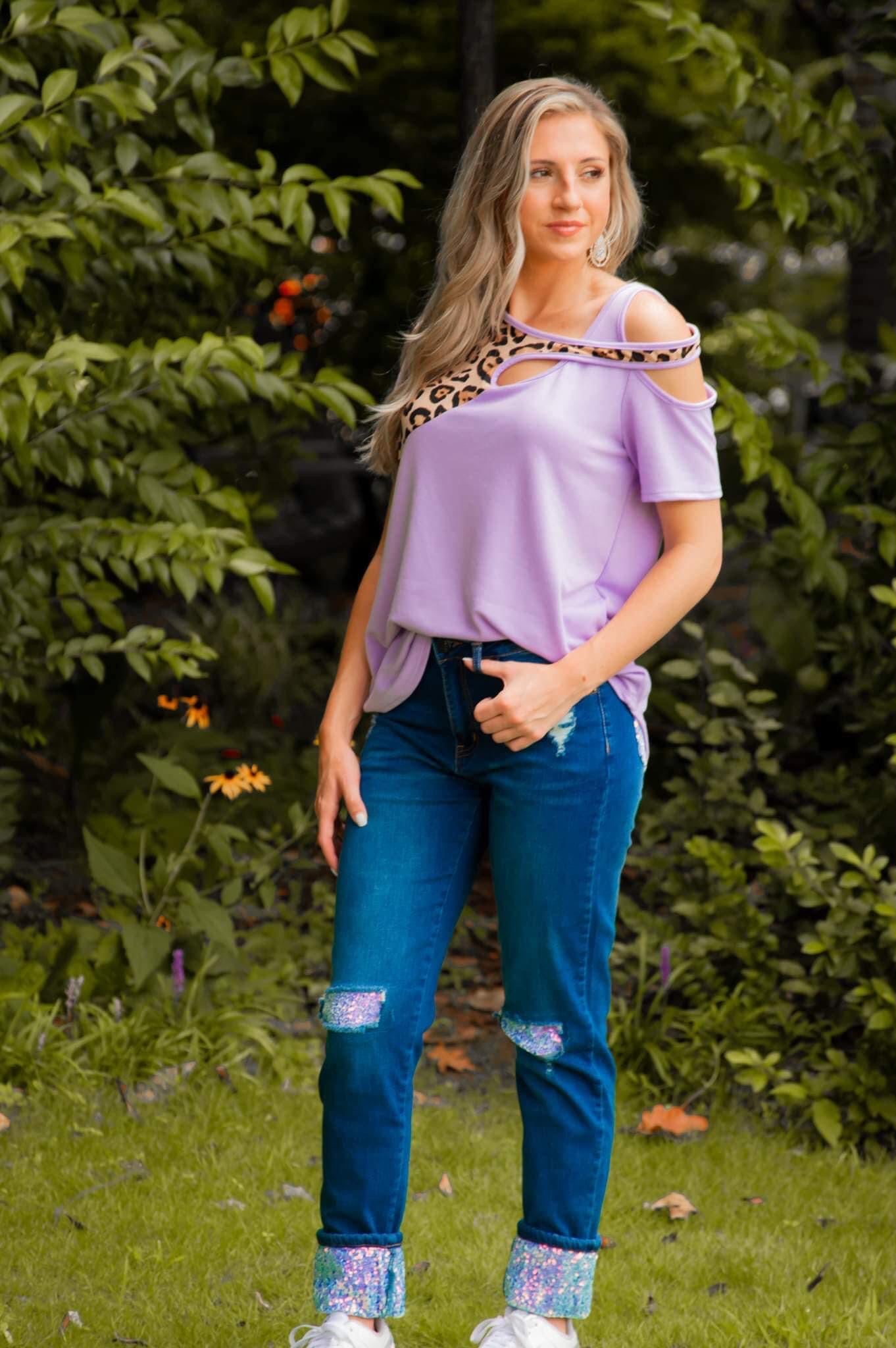 utilfredsstillende klint Afrika Sequin Patch Boyfriend Jeans – Christys Boutique
